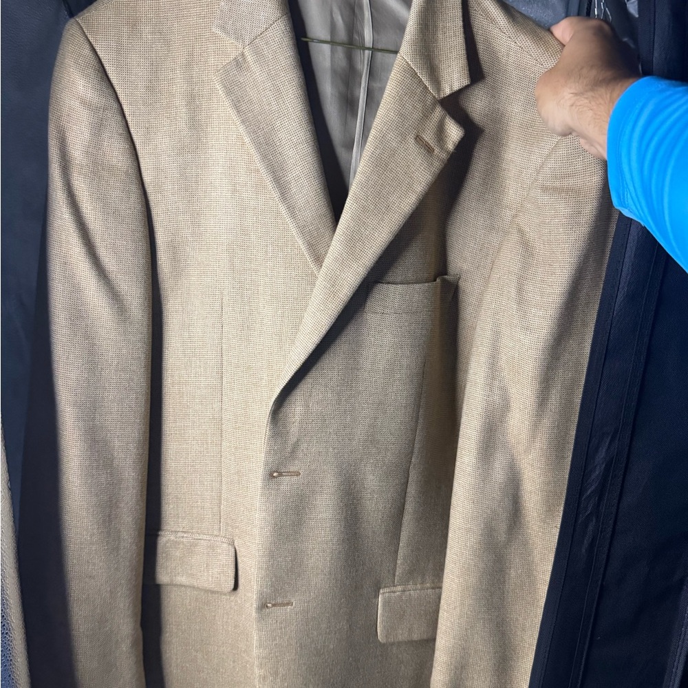 Jacobsons  Tan Sport Coat Lori piano 100% cashmere